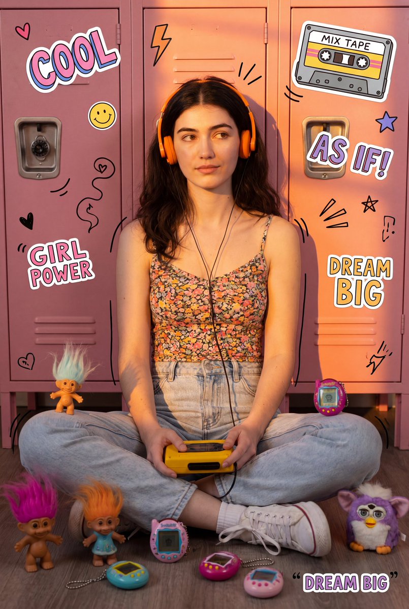 Preview image for Retro 90s Collage Photography prompt