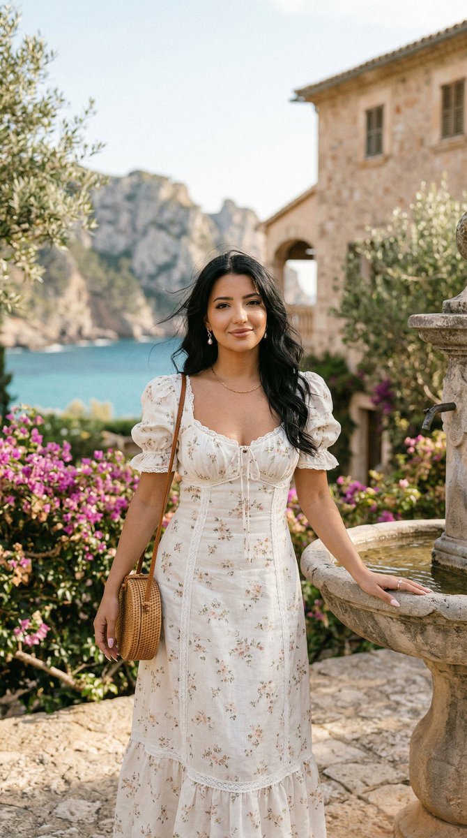 Preview image for Romantic Mediterranean Coastal Editorial prompt