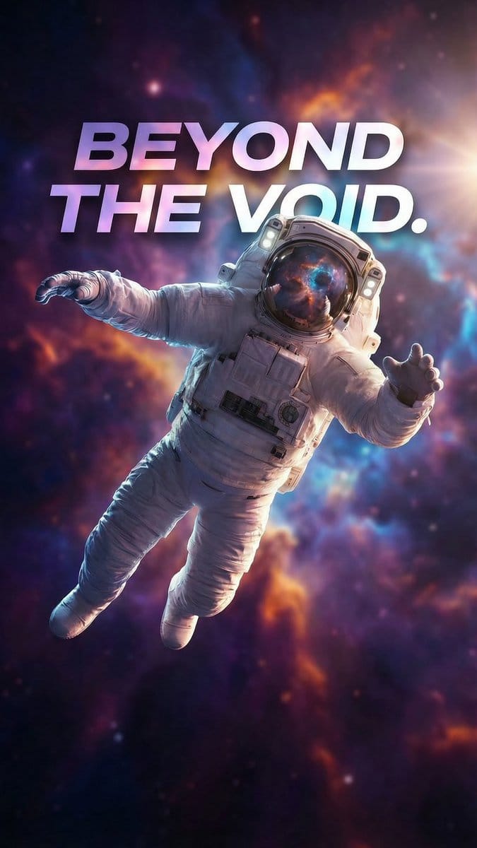Sci-Fi Book Cover with Layered Text - Prompt IA