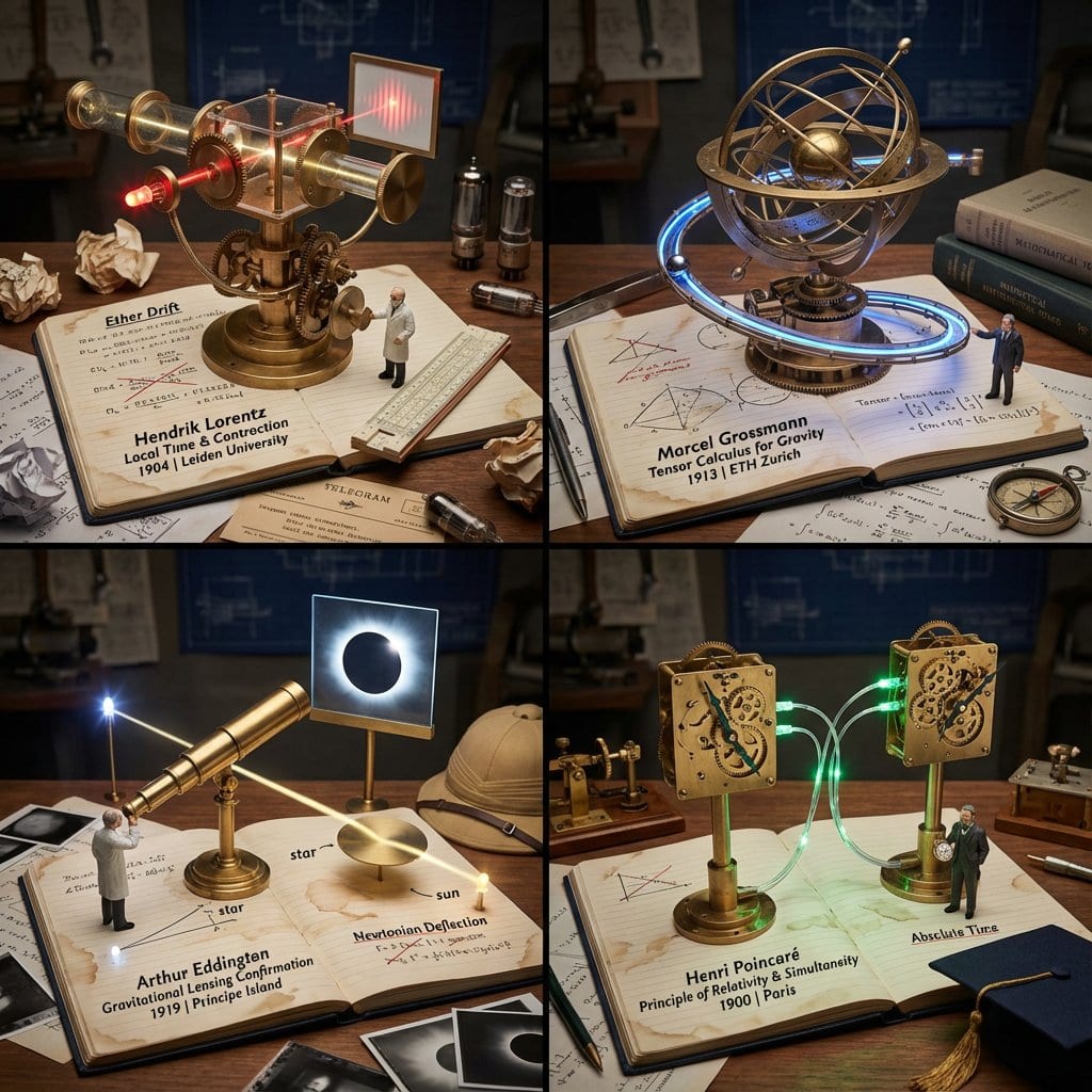 Scientific Discovery Visualization: Kinetic Sculpture Lab Notebook - AI Generated 3d Style Image Example