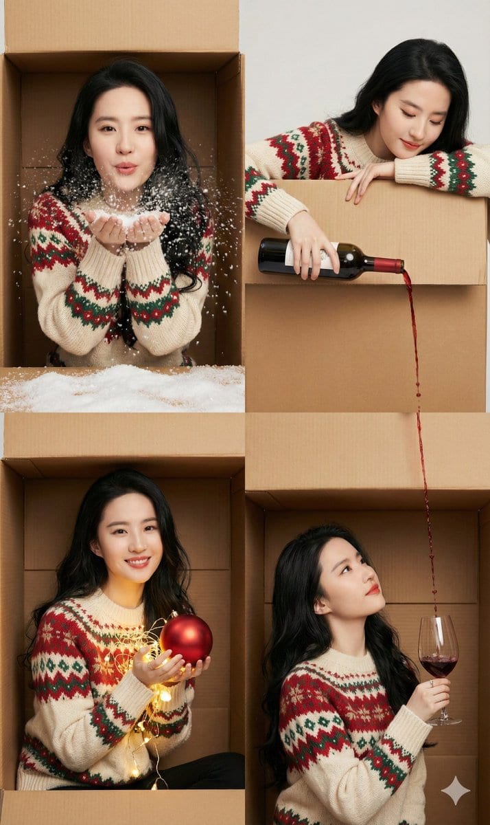 Seamless 2x2 Christmas Box Challenge Photo Collage