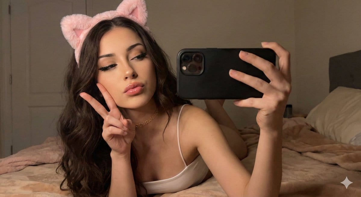 Seductive Catgirl Selfie Portrait Prompt - Prompt de IA