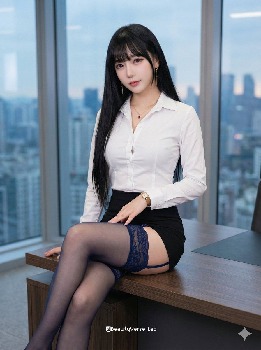 Seductive Office Lady Portrait Prompt for Nano Banana Pro - AI提示詞