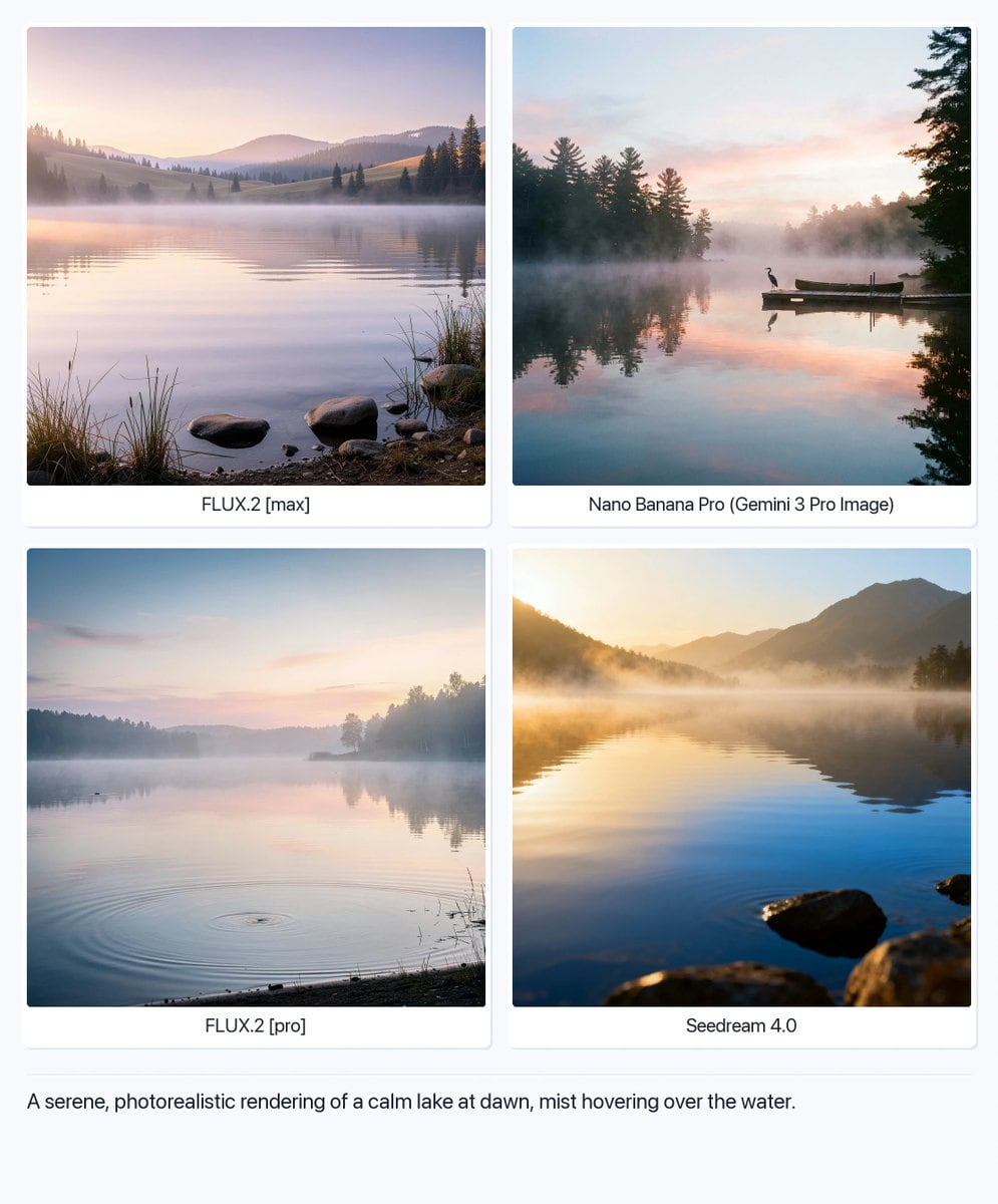 Serene Lake at Dawn - KI-Prompt