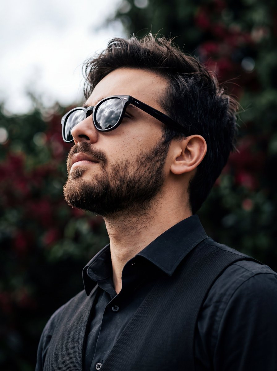 Preview image for Side Profile Bearded Man Portrait prompt