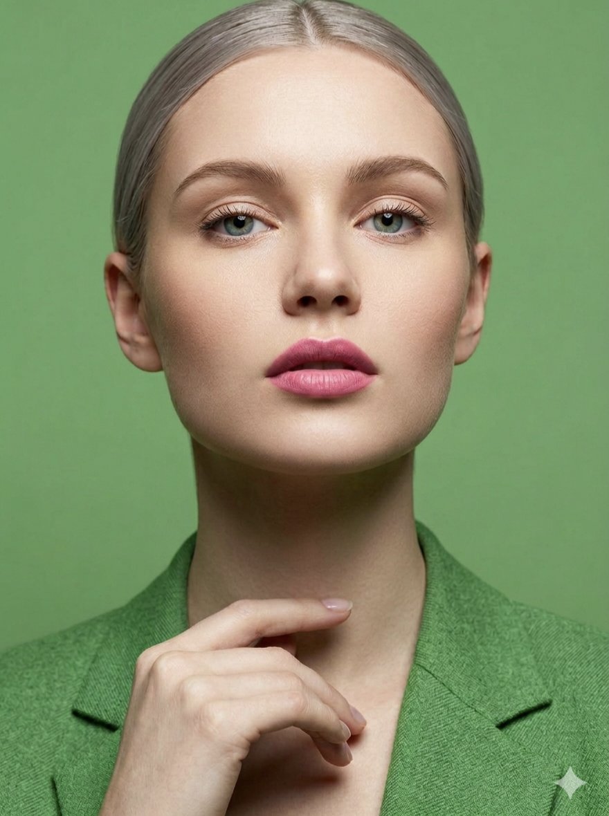 Preview image for Silver Hair Woman in Lime Green Blazer prompt