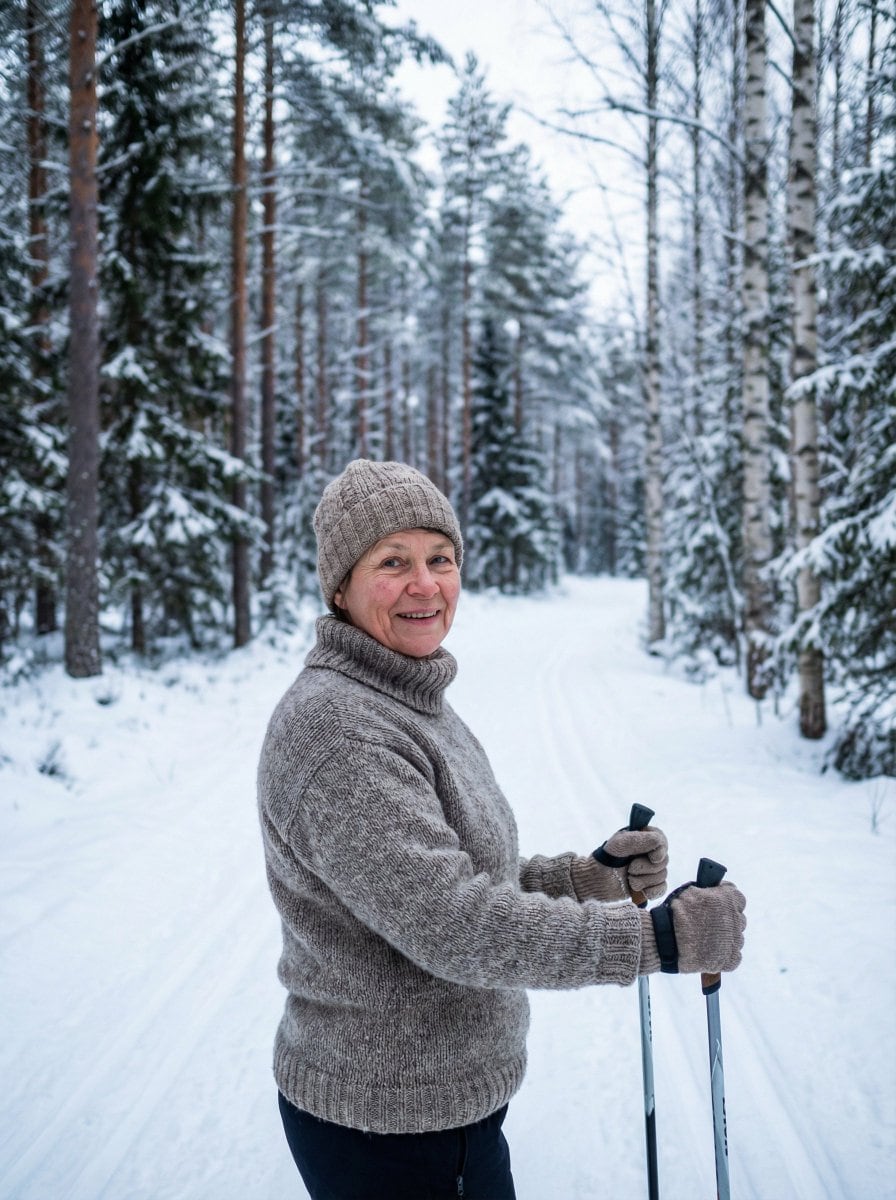 Simple Photorealistic Portrait of a Finnish Woman - Prompt IA