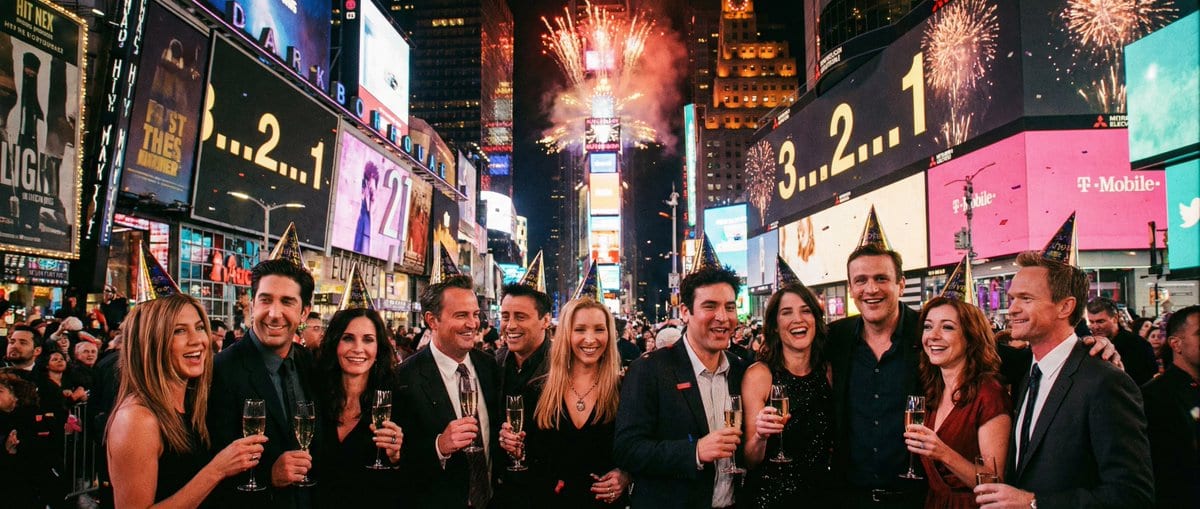 Sitcom Crossover New Year's Eve Prompt - Prompt IA