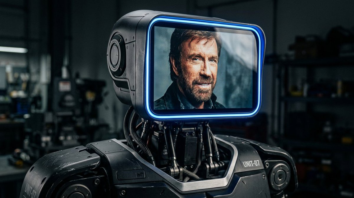Preview image for Sleek LCD-Face Robot Prompt prompt