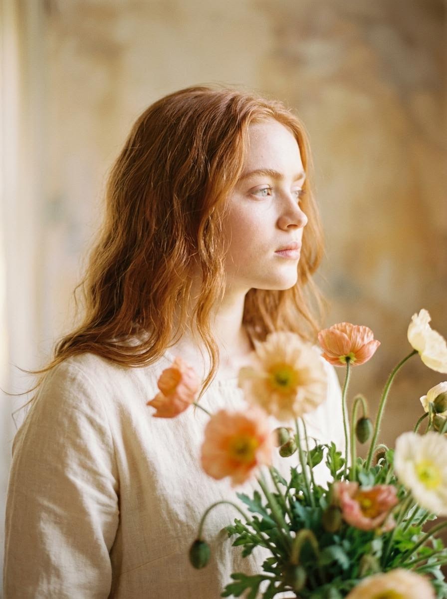 Preview image for Soft Artistic Portrait with Flowers Prompt for Nano Banana 2 prompt