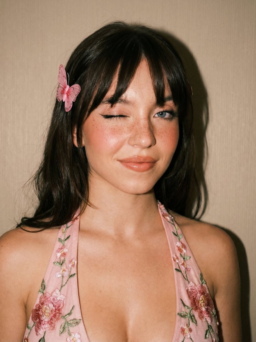 Preview image for Soft Flash Portrait with Coquette Aesthetic prompt