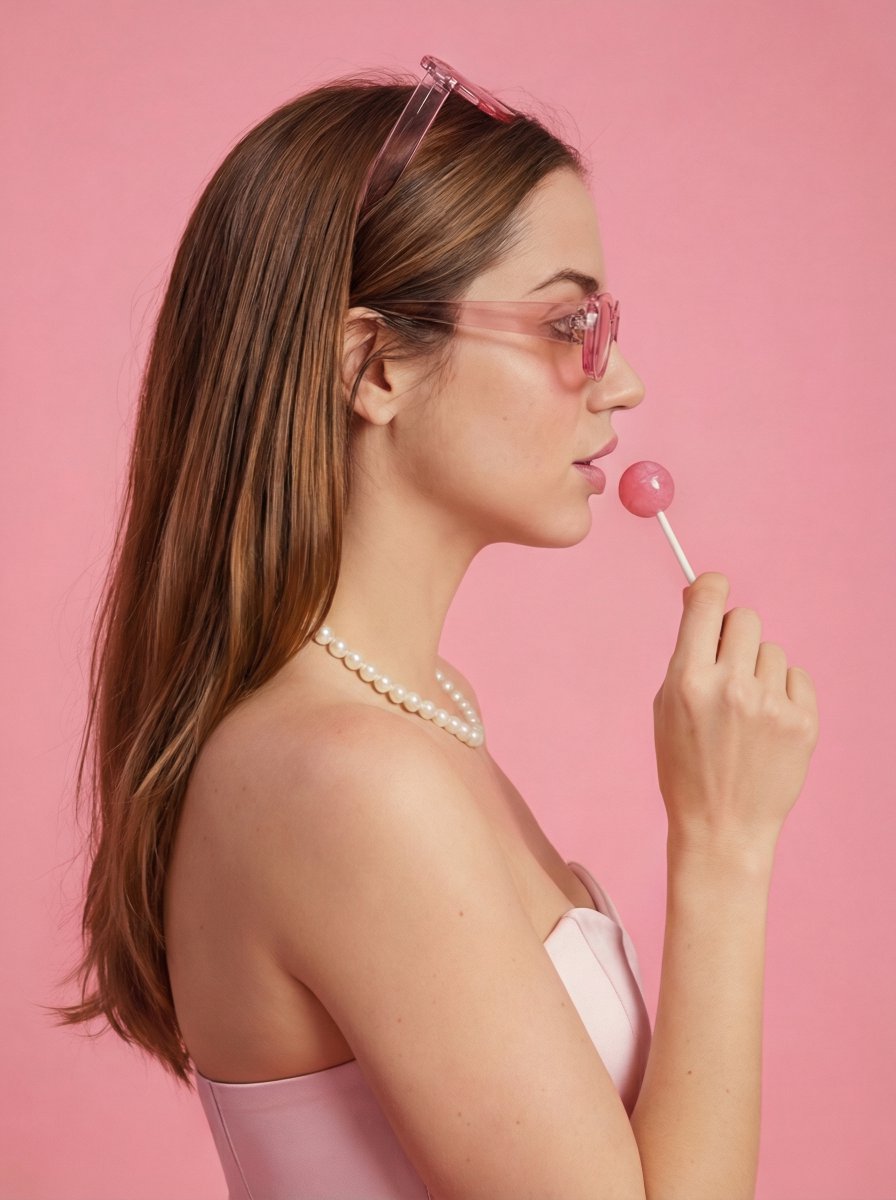 Soft Girl Editorial Fashion Portrait (JSON)