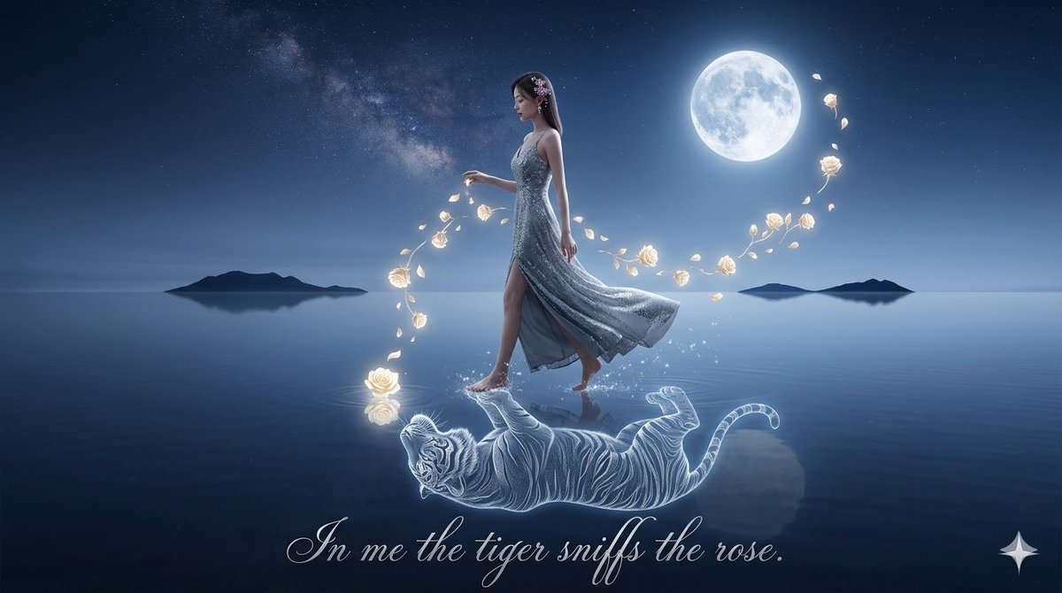 Preview image for Spirit-Tiger Water Walk prompt