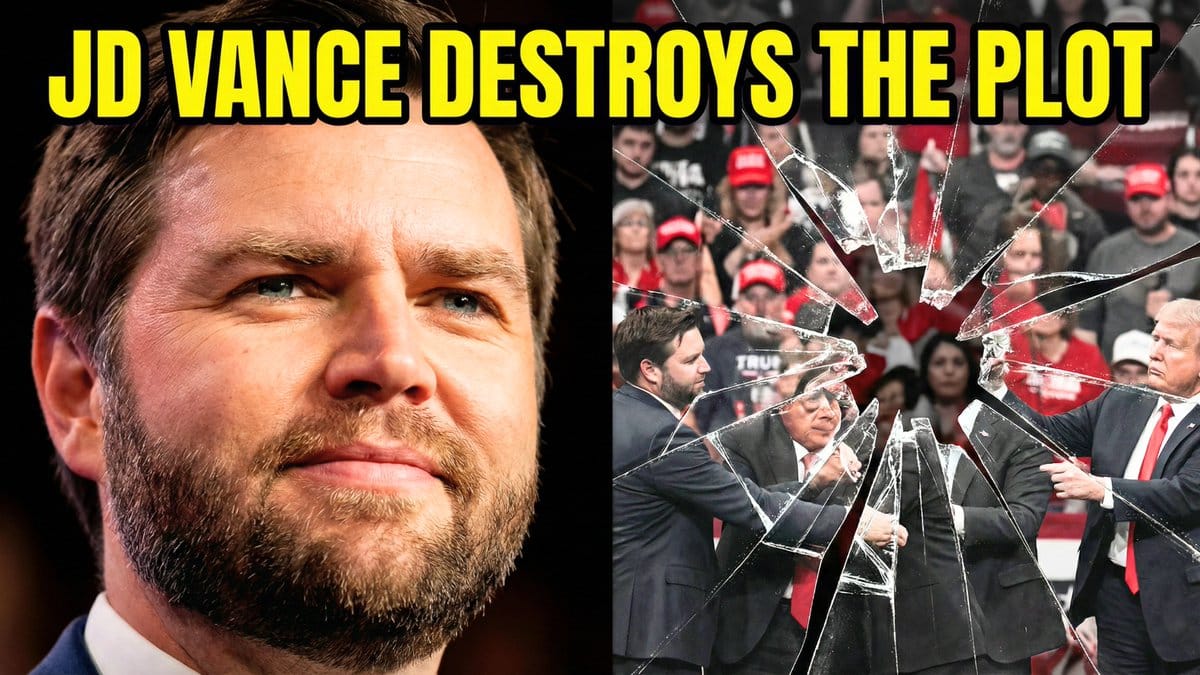 Split-Screen YouTube Thumbnail: JD Vance Political Commentary - AI Generated Character Style Image Example