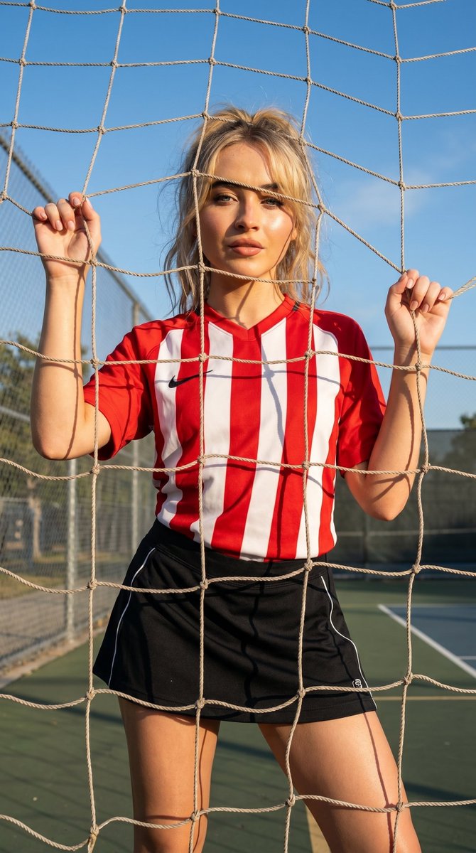 Preview image for Sporty Football Net Editorial prompt