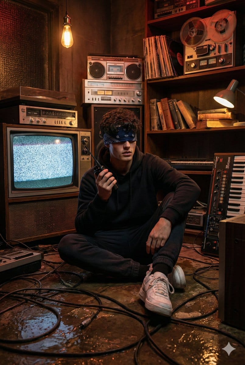 Stranger Things Inspired Cinematic Portrait - AI Prompt
