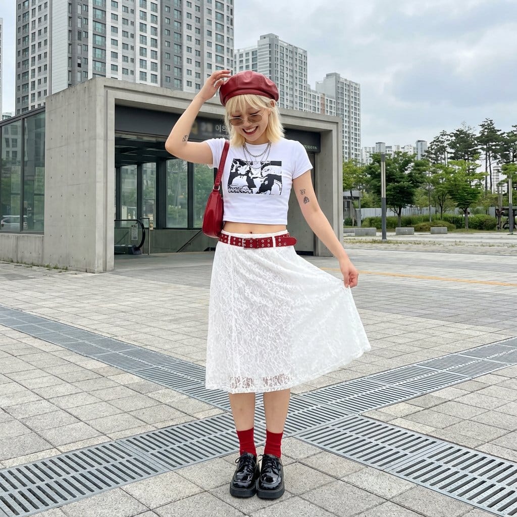 Street Style Fashion Photography Prompt - AI 프롬프트