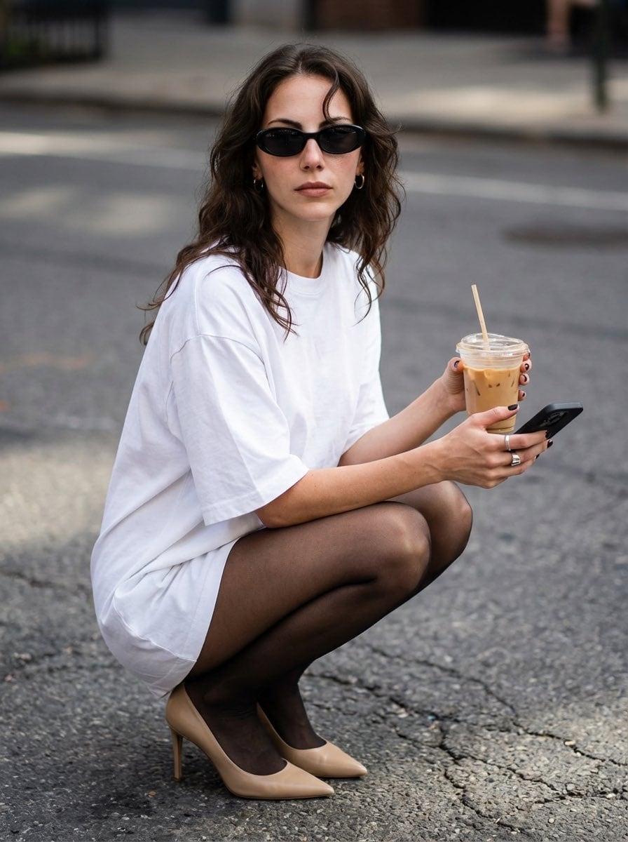 Street Style Portrait with Identity Lock and Specific Pose - AI Generated Character Style Image