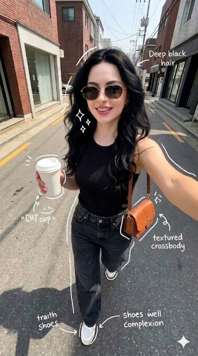 Preview image for Street Style Selfie with Doodles prompt