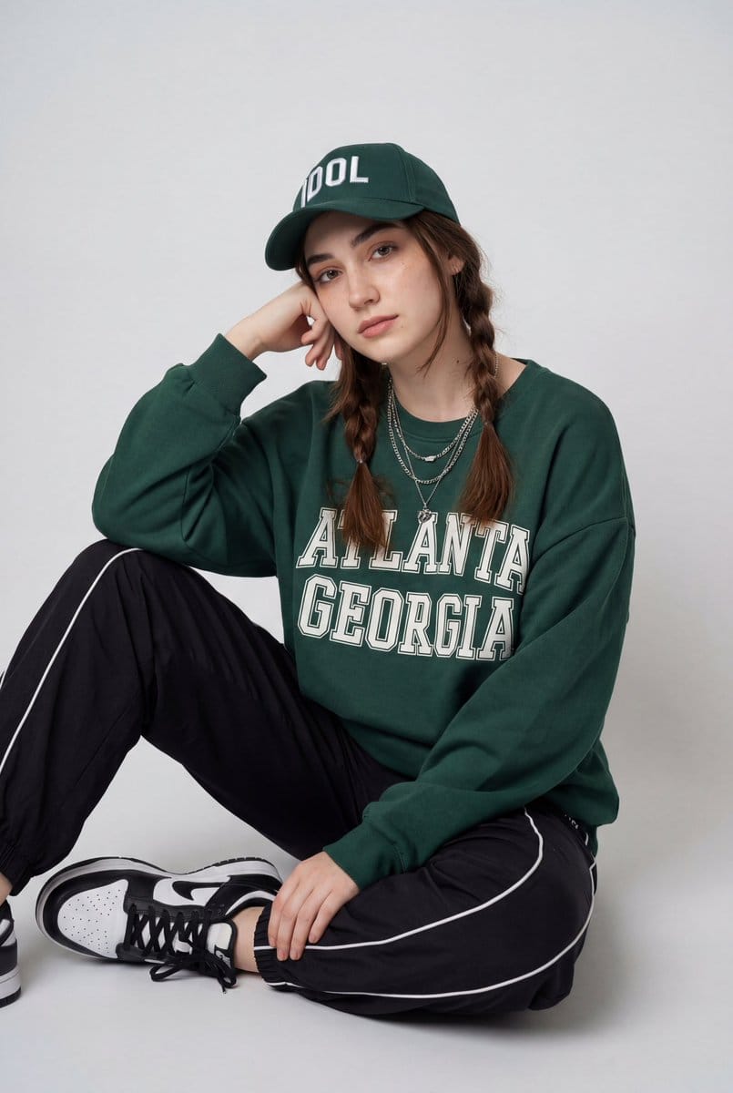 Preview image for Streetwear Fashion Editorial Studio Portrait Prompt prompt