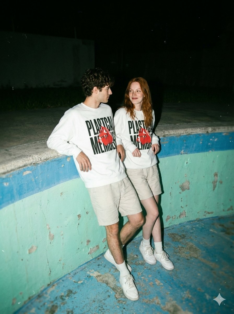 Preview image for Streetwear Couple Film Shoot Prompt (Empty Pool) prompt