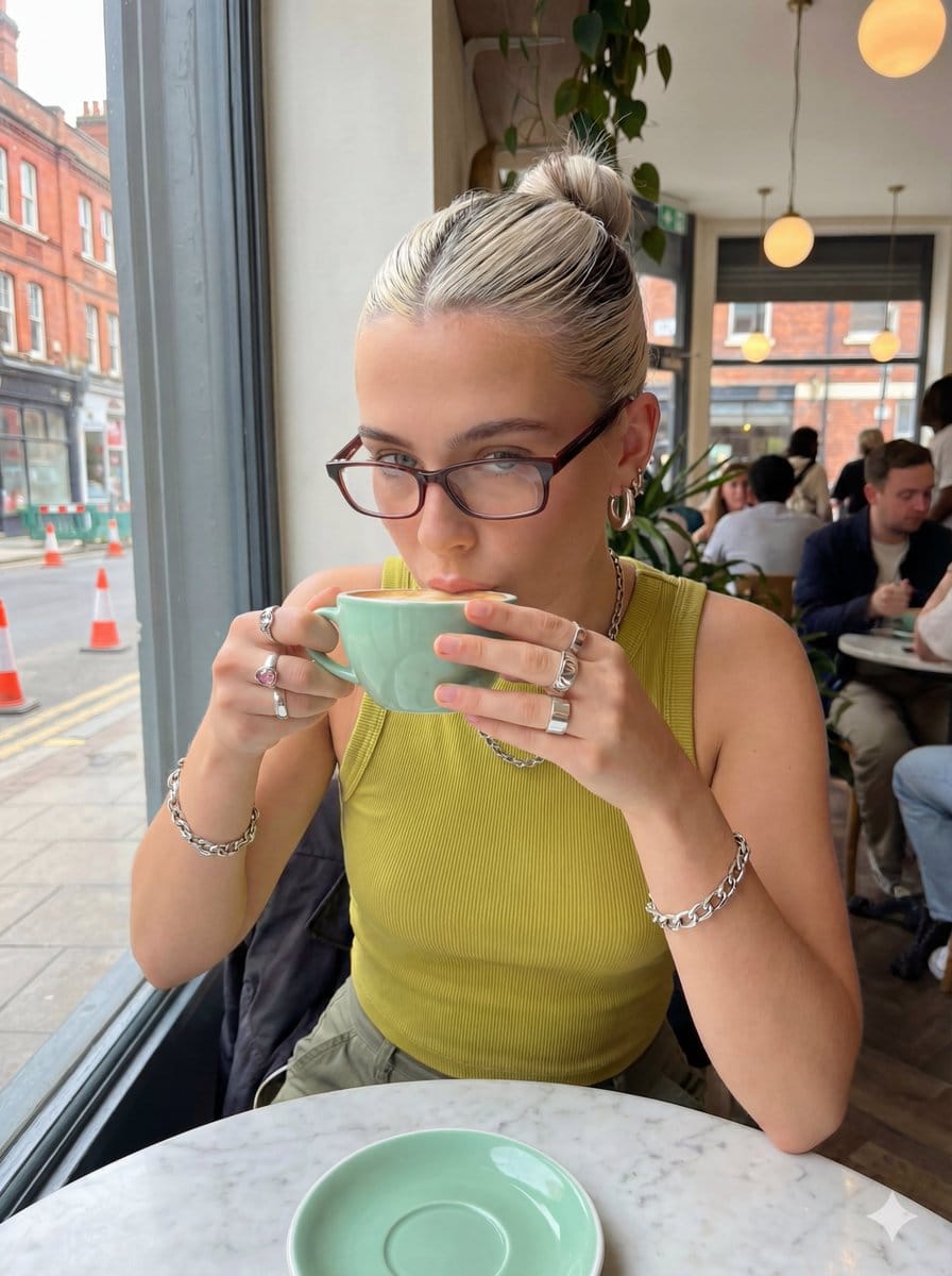 Structured Prompt for Coffee Shop Lifestyle Photo - AI 프롬프트