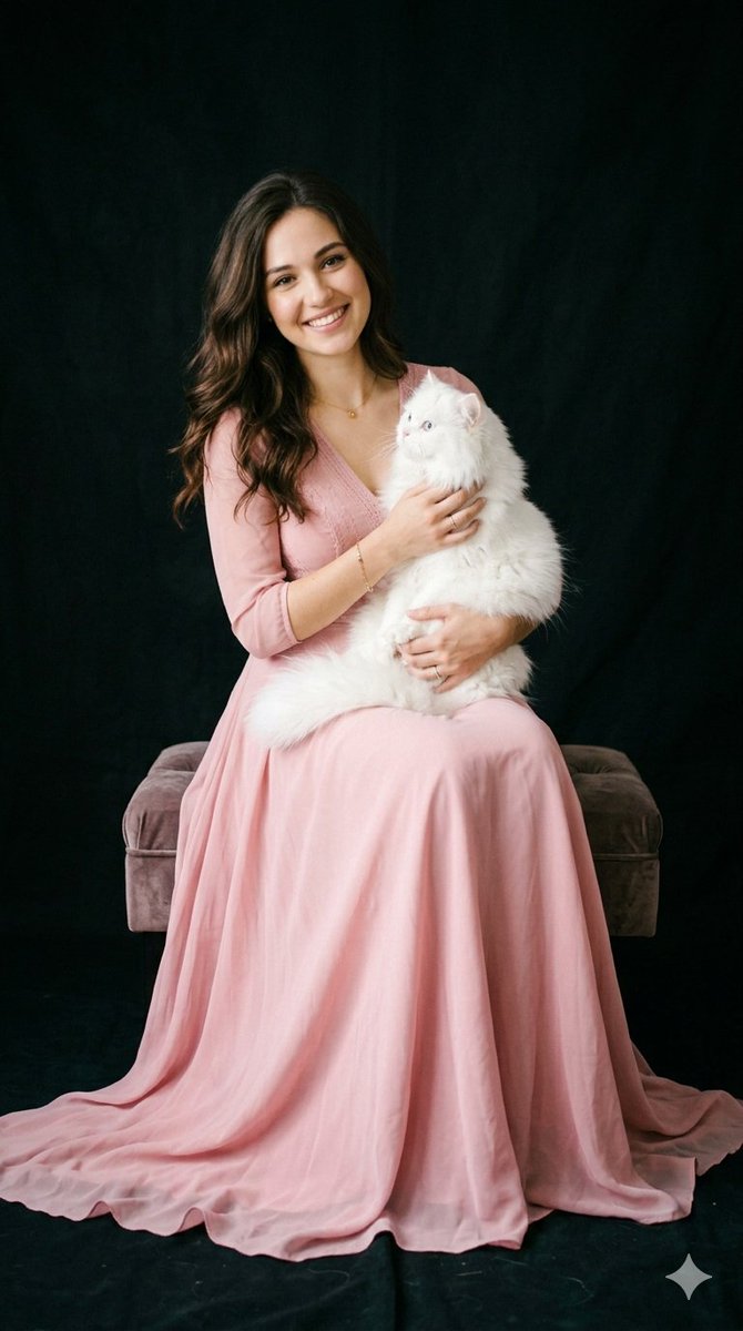 Preview image for Studio Portrait with Persian Cat prompt