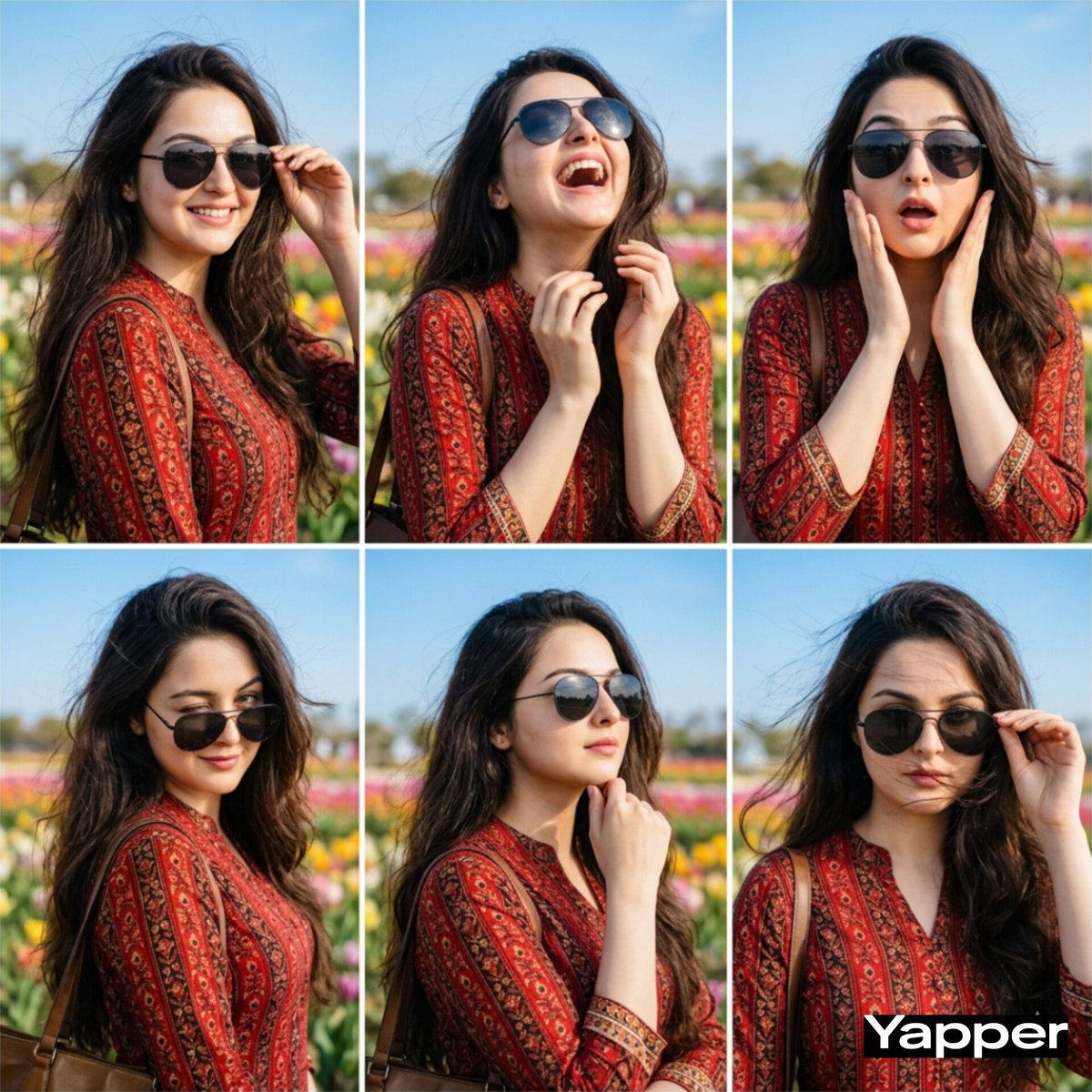 Preview image for Stylish Six-Portrait Collage Prompt prompt