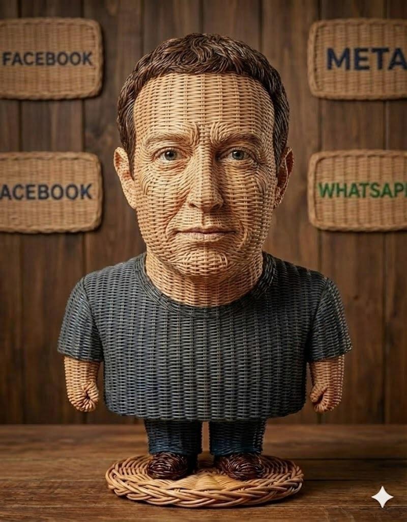 Preview image for Stylized Wicker Caricature Figurine prompt