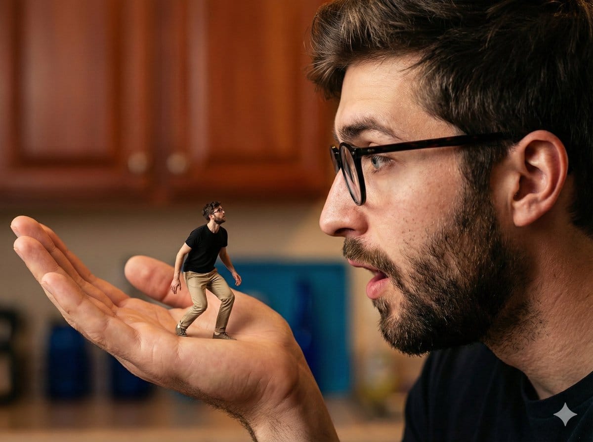 Surreal Forced Perspective Composite Prompt for Nano Banana Pro - AI 프롬프트