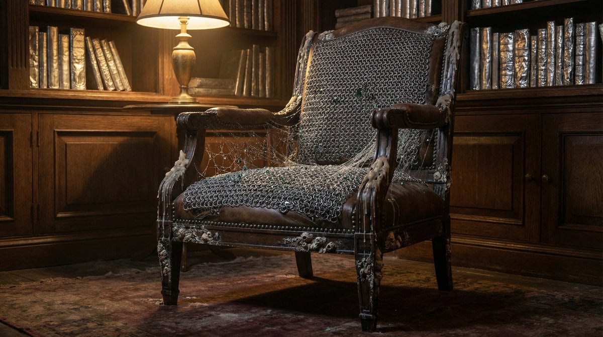 Surreal Library Armchair Generation - AI 프롬프트