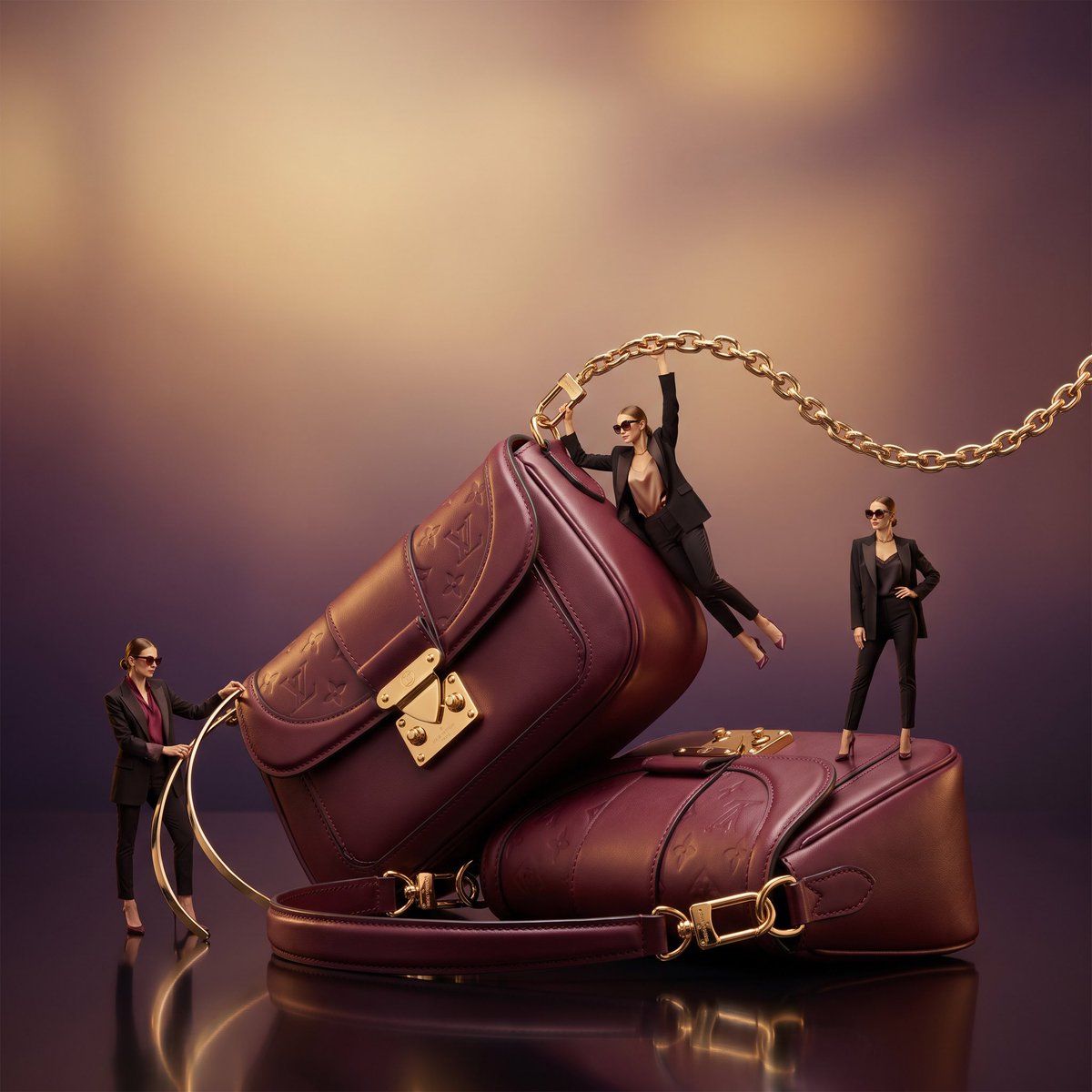 Preview image for Surreal Luxury Handbag Editorial prompt