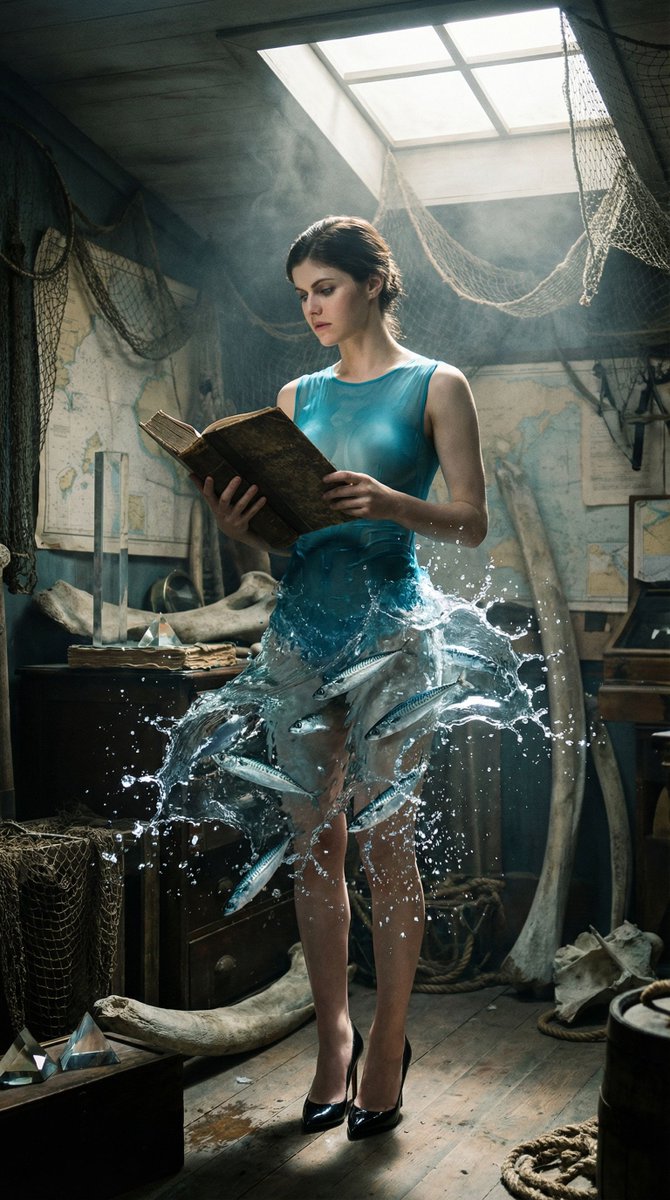 Preview image for Surreal Maritime Editorial Portrait prompt