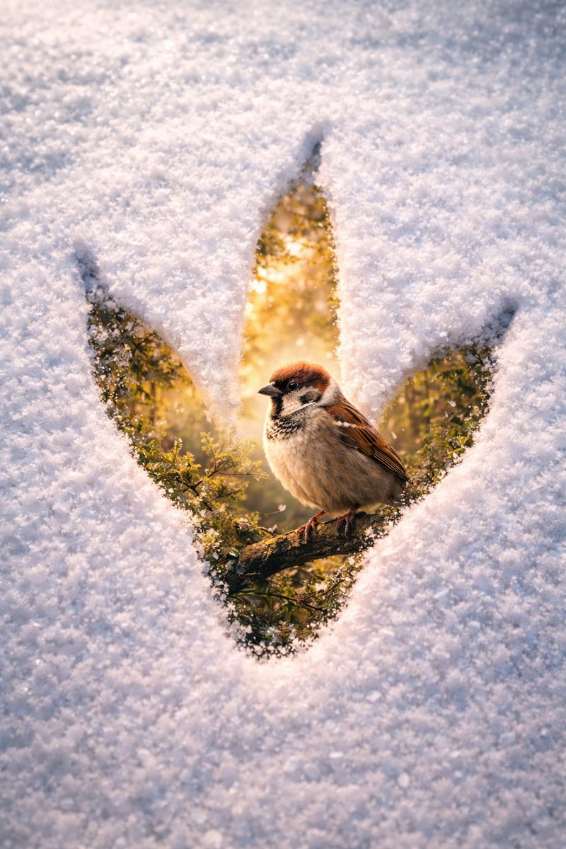 Preview image for Surreal Pawprint Photo Manipulation Template prompt