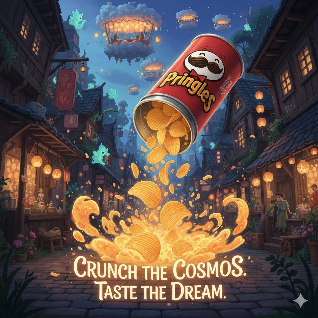 Surreal Studio Ghibli food advertisement prompt - AI 프롬프트