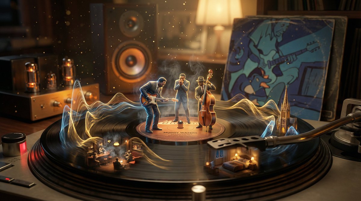 Preview image for Surreal Vinyl Record Mid-Play Visualization prompt