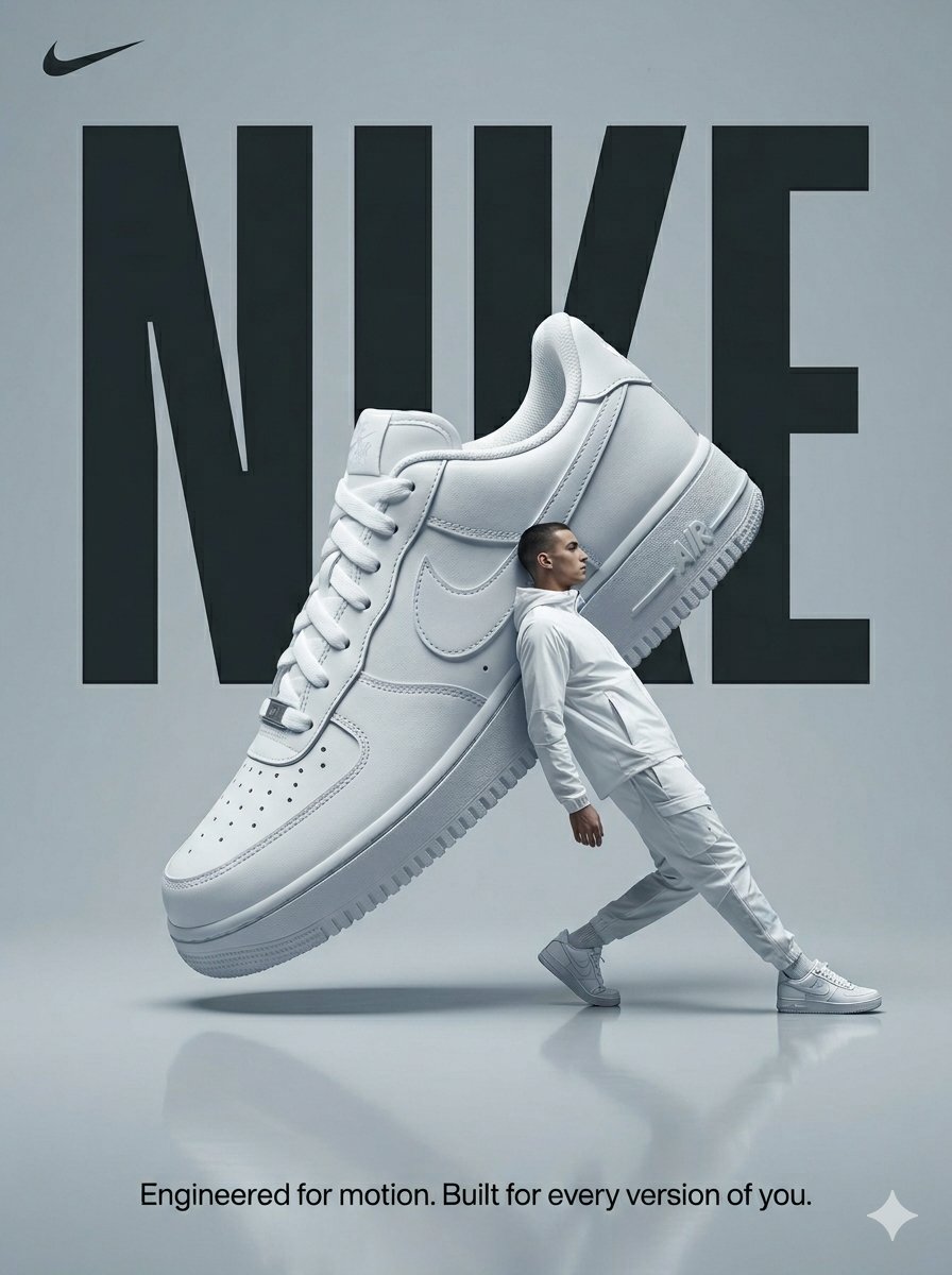 Preview image for Surrealist Nike Sportswear Poster prompt
