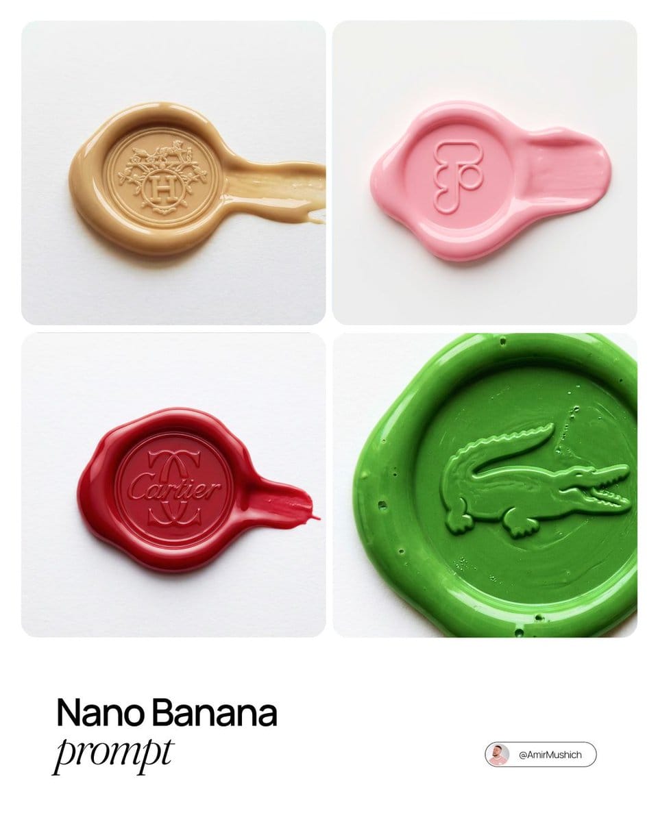 Tactile Wax Seal Logos - AI提示詞