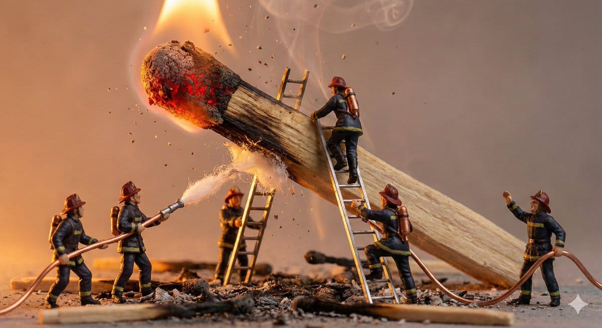 Tiny People, Giant Problem Diorama Prompt - Prompt IA