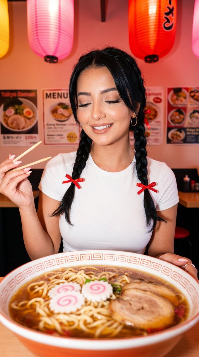 Preview image for Tokyo Ramen Bar Candid Portrait prompt