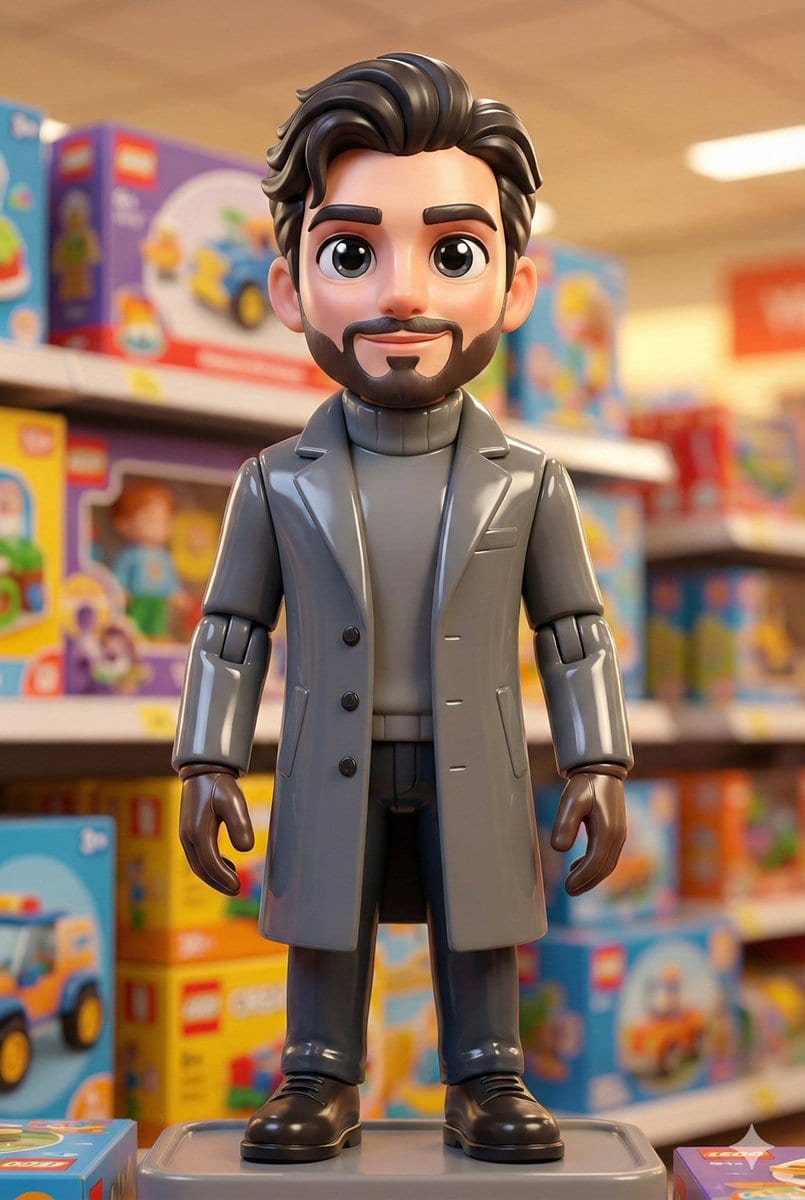 Transform Portrait into 3D Action Figure - AI Generated Character Style Image Example
