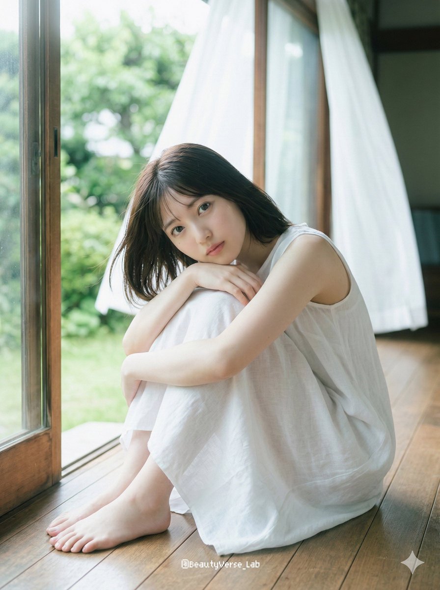 Preview image for Translucent Airy Japanese Idol Photoshoot prompt