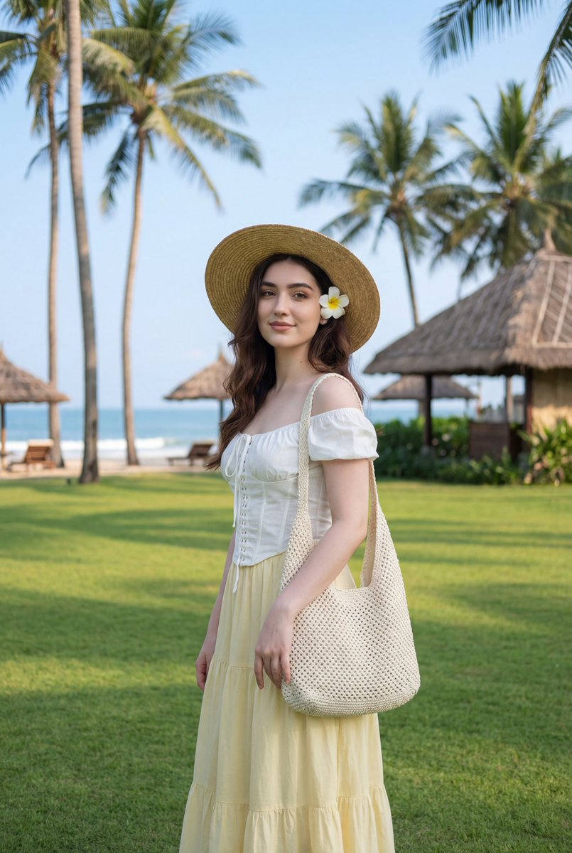 Preview image for Tropical Resort Lifestyle Portrait Prompt prompt