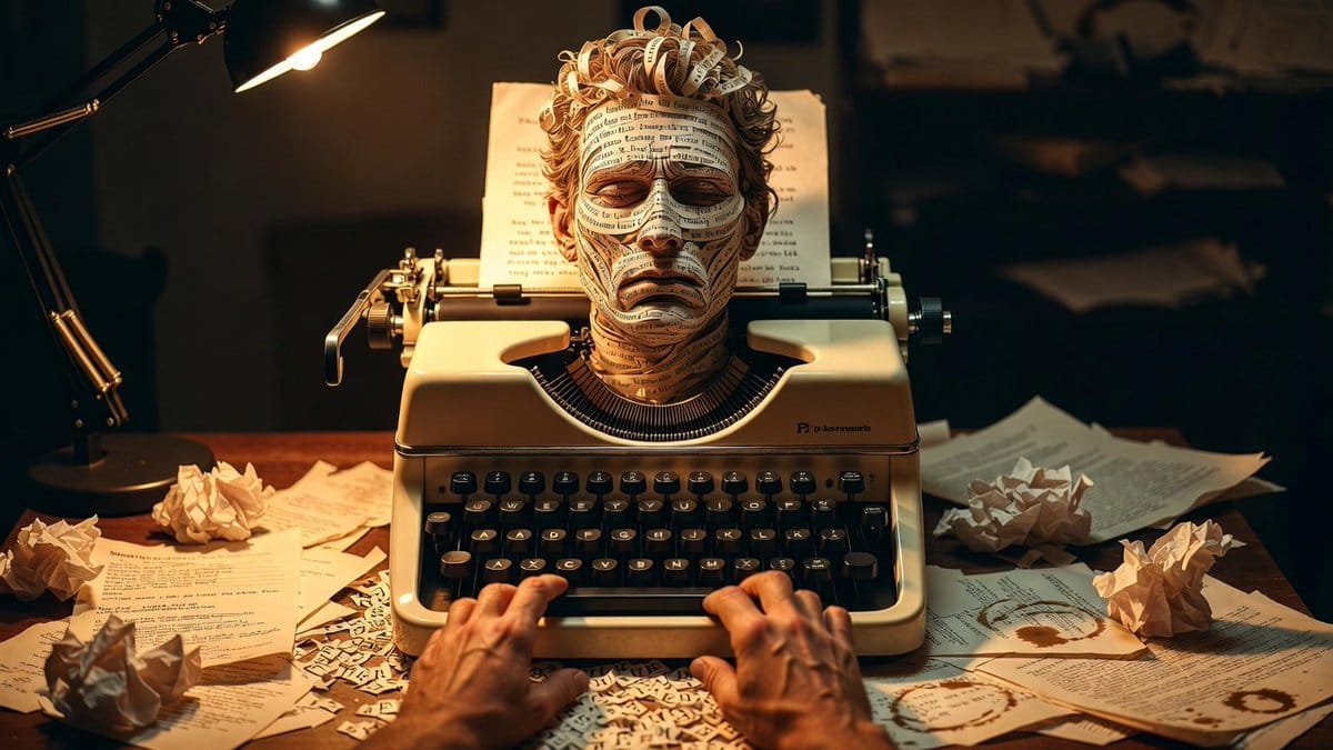 Typewriter Art Manifestation Scene