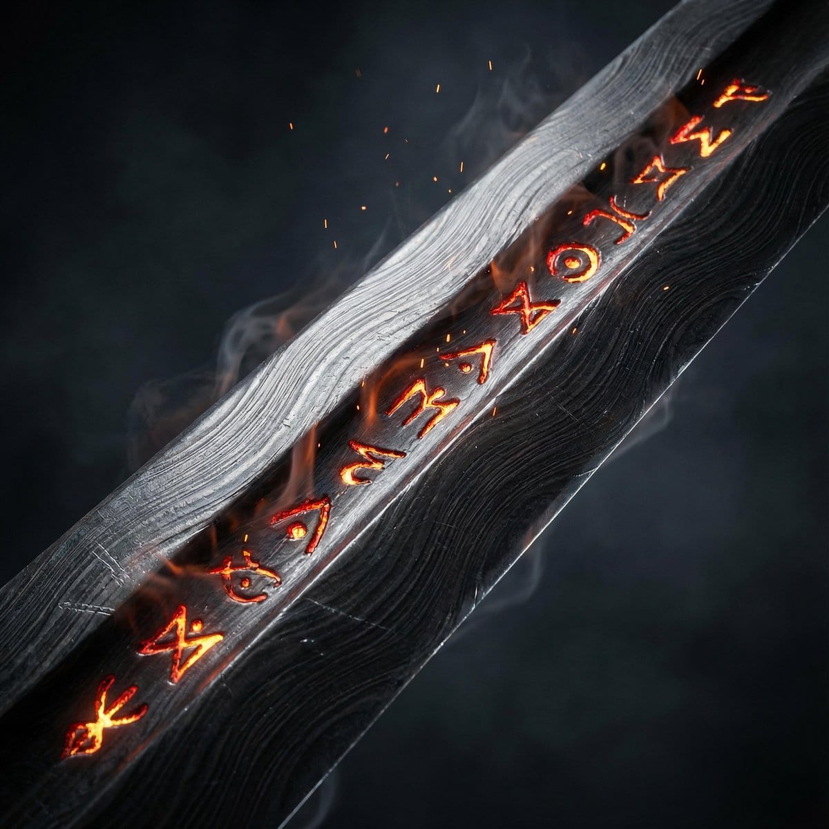 Ultra-Cinematic Arcane Sword Close-up - AI提示词