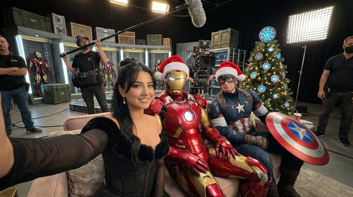 Ultra-Photoreal BTS Superhero Selfie - Prompt IA