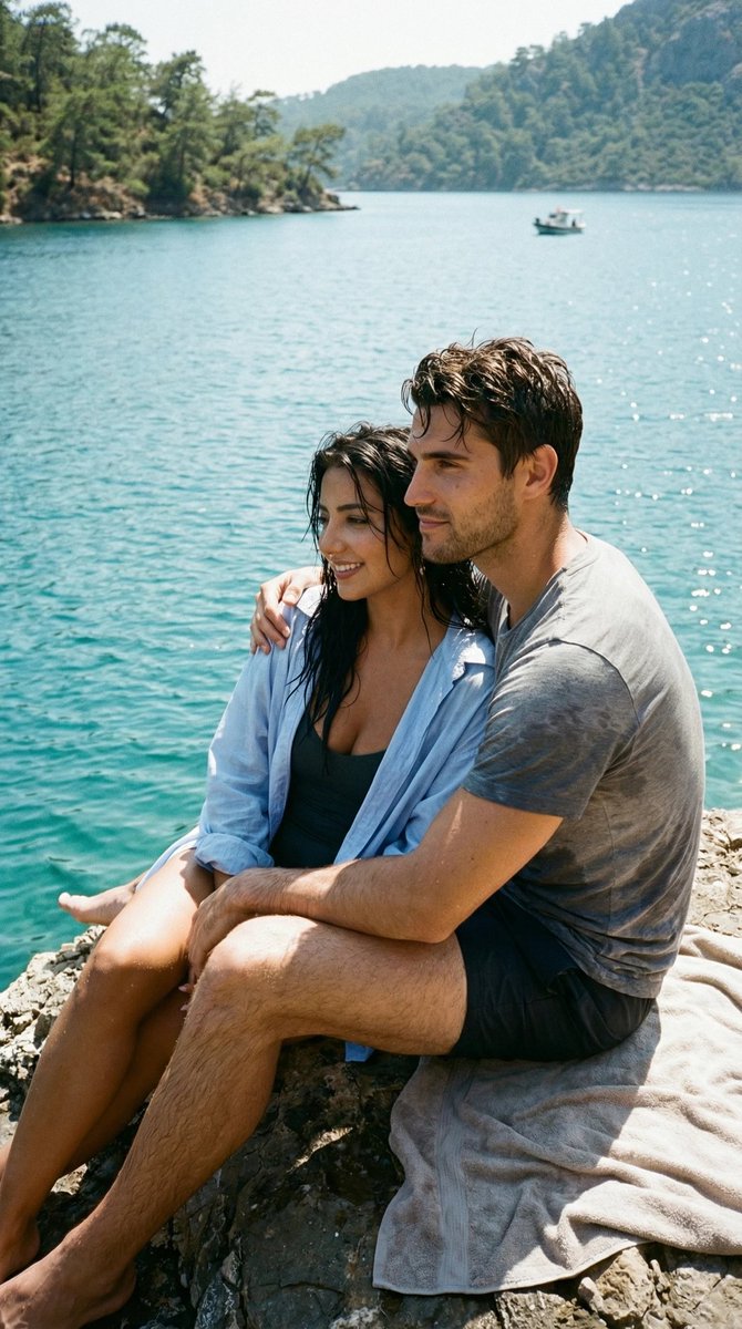 Preview image for Ultra-Photoreal Candid Swim Romance Scene Generation Prompt prompt