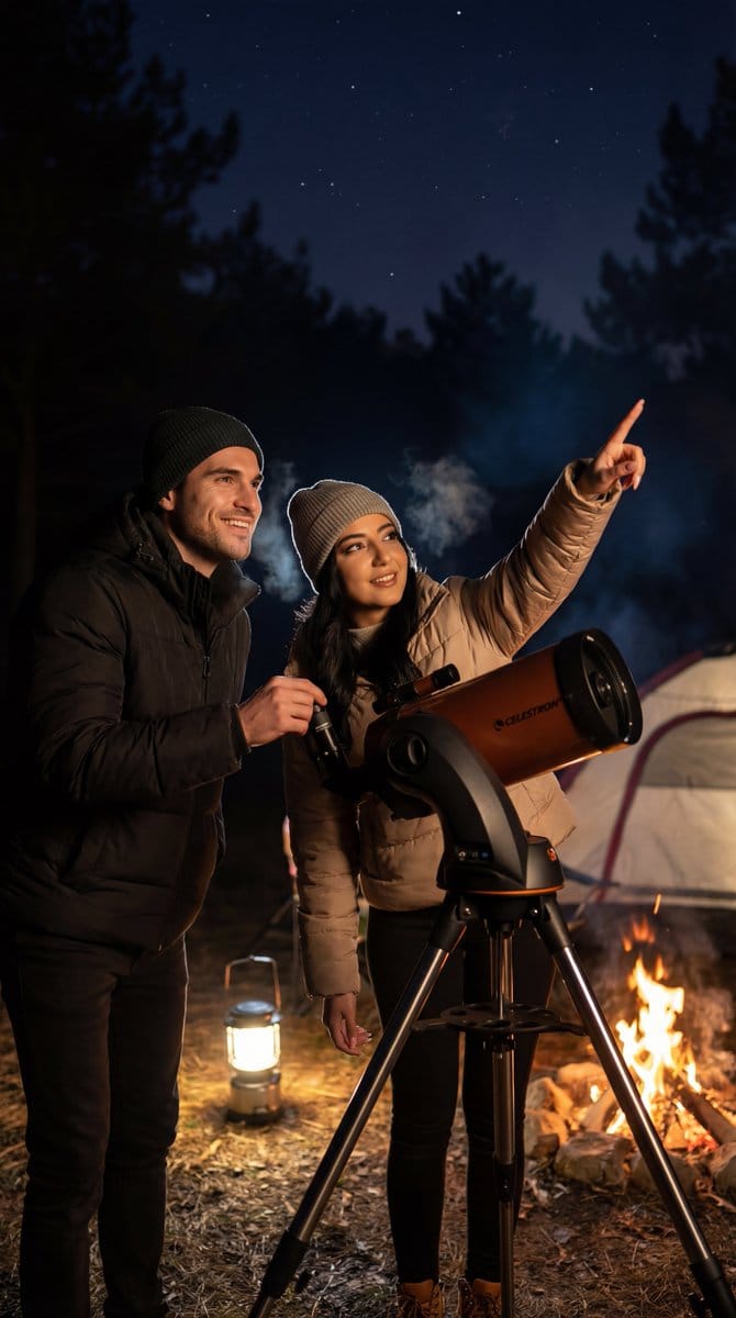 Ultra-Photorealistic Candid Film Still of Night Camping and Stargazing - AI 프롬프트