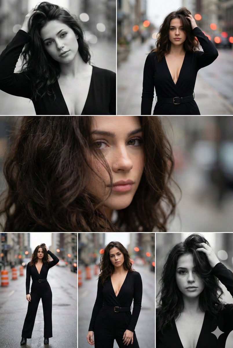 Ultra-photorealistic fashion editorial prompt for urban setting - KI-Prompt