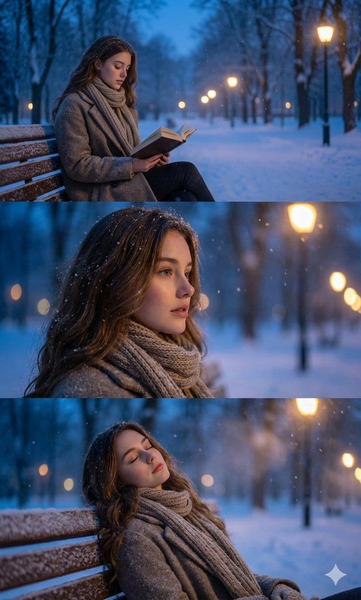 Ultra-Photorealistic Winter Portrait Sequence with Identity Lock - Prompt IA